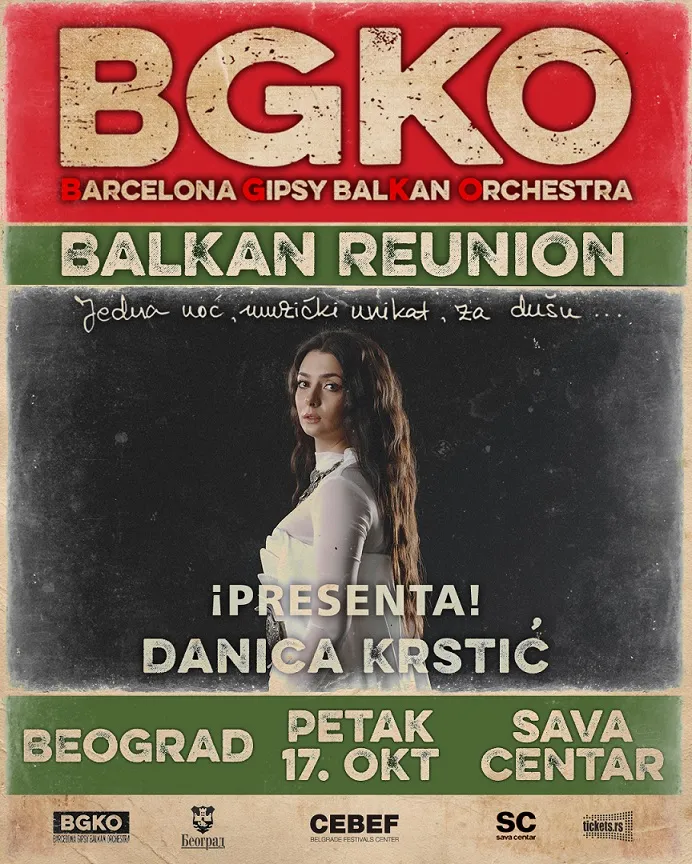 Danica Krstić gošća na koncertu Barcelona Gipsy balKan Orchestra, 17.10.2025. u Sava centru
